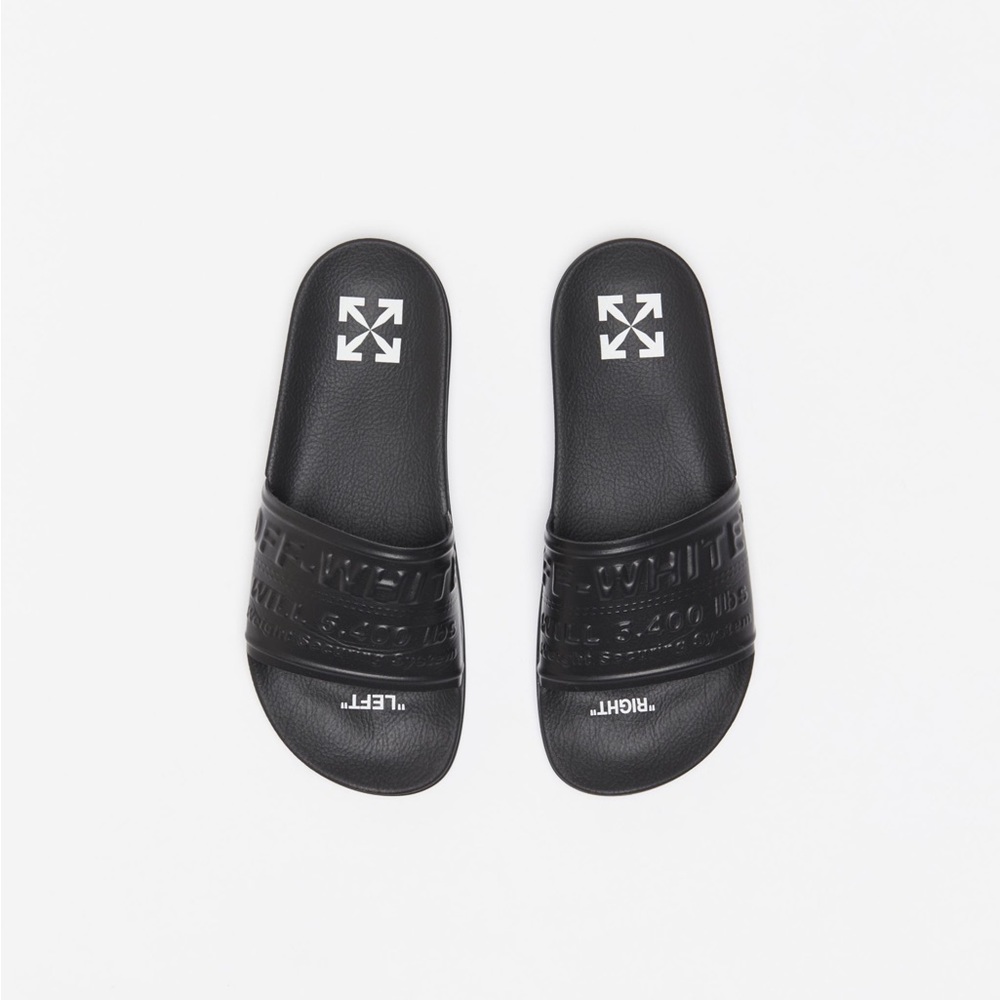 Off-White HF Pool Slider | Slides | Sandals NIB black size 40